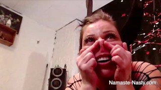 Namaste-Nasty Shameless Pig Cam Whore | Submissive Amateur Milf in Lingerie Oinks like a Pig