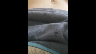 Huge solo masturbation cumshot teased myself all day