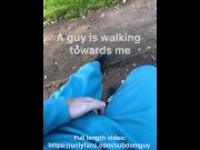 Preview 2 of A DAY IN THE LIFE OF A GAY - OUTDOOR SEX - WANKING - FREEBALLING - BEER - CUM - CRUISING - SCALLY