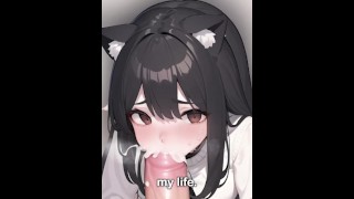 My girlfriend's father fucked until I squirted on his huge cock! *ANIME STORY*