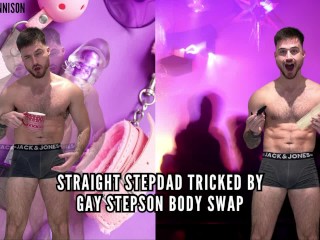 Straight Stepdad Tricked by Gay Stepson Body Swap