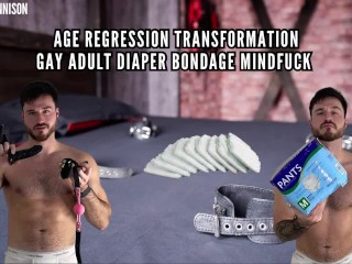 Transformatie - Gay Volwassen Luier Bondage Mindfuck