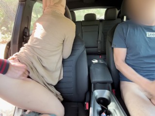 My Muslim Wife's First Dogging in public. French hiker almost ripped her pussy apart. amateur blowjo