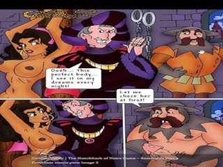 ノートルダムの痛み-esmeraldaは痴女輪姦コミックポルノでした