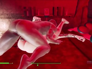 Getatoeëerde Babe Hard En Snel Anaal Geneukt Door Overboss: Fallout 4 AAF Mod Nuka Ride 3D Sex Animatie