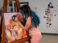 Painting a XXX self portrait
