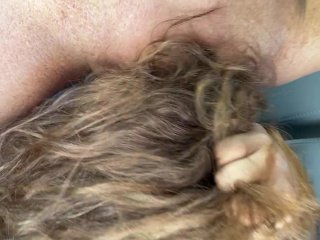 pov, wife blowjob, exclusive, freckled redhead