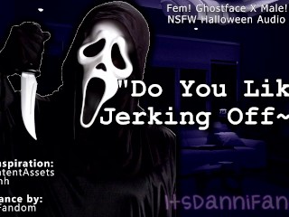 【NSFW Halloween Audio Roleplay】 Fem! Ghostface wants you to Play with your Cock for her | JOI 【F4M】