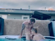 Preview 2 of Hot fucking in the hot tub.