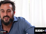 Preview 1 of BlacksOnBoys - Hot Hairy Hunk Experiences FUCK MACHINE & DICK In His Cute Ass