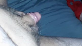 #128 FROTTING HER DILDO N JACKING OFF ALONE