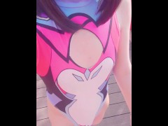 【伪娘】女装骚货户外露出更衣，穿着泳装到处发骚 - Screenshot 13 of 16 - Outside