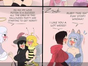 Preview 6 of RWBY Lesbian & Yuri & Girls Only The Halloween Party Comic Porn