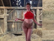 Preview 1 of Coco Mars gives you a handjob in a barn