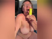 Preview 5 of Solo Squirt Suck and Fuck Curvy Chloe Compilation