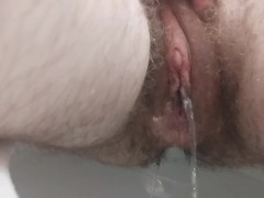 Pissing hard, really had to go