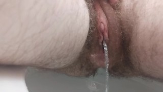 Pissing hard, really had to go