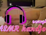 [POV]ASMR Japanese amateur beauty with sweet whispering voice and handjob in binaural