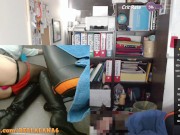 Preview 4 of Techer's secretly fingering her ass under the desk during test (with boots on)