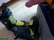 Preview 6 of Cumshot on Haix Fire Eagle with Bikegloves