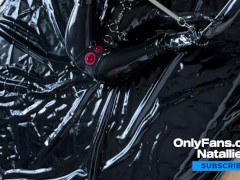 Rubberdoll Natallien playing in latex condomsuit / OnlyFans teaser