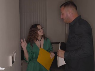 New Sensations - Nerdy Hotel Manager Has A Very Wet Pussy (Leana Lovings) screenshot number 1