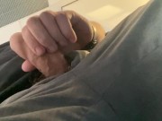 Preview 1 of Boss plays with his cock under the desk