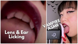 Asian Vampire With ASMR Licks That Get You Wet
