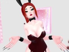 CherryErosXoXo VR Bunny Girl Slutty Funny Clip from Bunny Girl Tease Massage Livestream