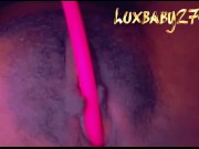 Preview 1 of Lush vibrator turns Ebony pussy into waterfall