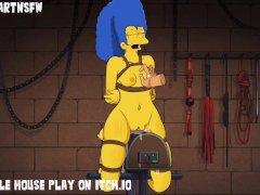 Marge Simpsons Tied Up Bondage Spanked Boob Play BDSM - Hole House