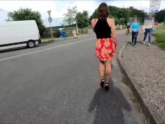 Risky orgasms with a remote control vibrator in a public park - Screenshot 6 of 16 - Exhibitionist