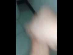 your tiny ass in the shower .....