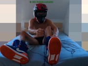 Preview 1 of Fun with shoes, snowboard boots and worn socks (Cam1)