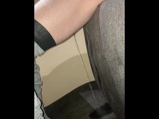 pissing, couch pissing, vertical video, solo male