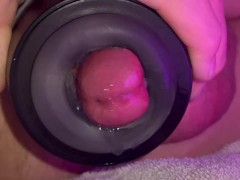 Using Gender X Masturbator for a Lazy Man Orgasm