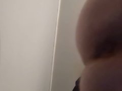 Taking BWC dildo deep in tight ass