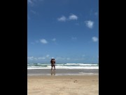 Preview 6 of after showing off on the beach and in the car he fucked me and cum all over my ass