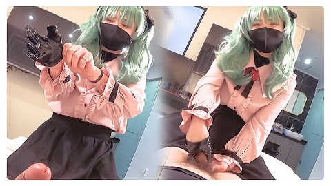 【Hatsune Miku】 ✨Vampiro Miku Cosplayer follada, japonés hentai anime crossdresser cosplay 10
