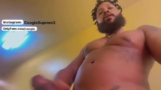 Coogie Supreme Almost Caught Jerking Off In Hotel Lobby. Huge cum shot on floor