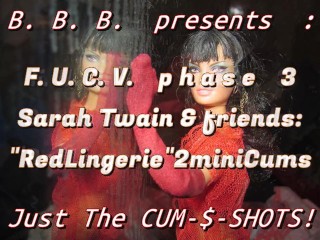 FUCVph3 Sarah Twain(& Friends) Red Lingerie Just-the-cumshots Edit