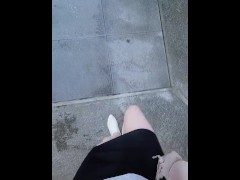 【伪娘】在高速公路的休息区厕所慰菊肛交 2/16