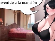 Preview 1 of JOI futa, tu nueva ama tiene pene y quiere que se la chupes. En español.