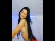 Preview 2 of Latina with her tender face, dances sexy and has a great orgasm for you