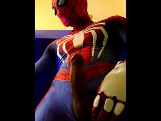 Gay Spiderman Cums for you 💦
