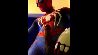 Gay Spider-Man Cums For You