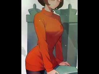 Velma Cosplay De Scooby Doo o que Ela Acha Pau Avaliando Apenas Vazamentos De Fãs