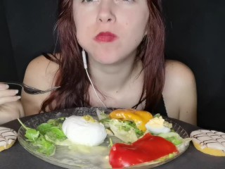 Asmr Mukbang Feederism Salade Mozzarella