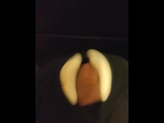 Worn out dick takes ages to cum (fast cumshot)