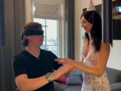 Обманщица сводная сестра поменялась местами с куклой и я трахнул её,залив сиськи спермой 2/16